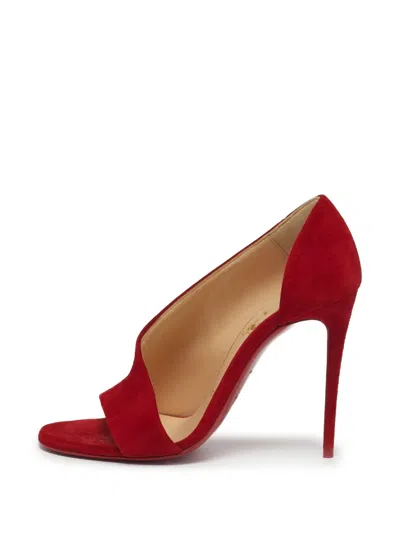 Pre-owned Christian Louboutin Phoebe Cut-out-detail Pumps In Red