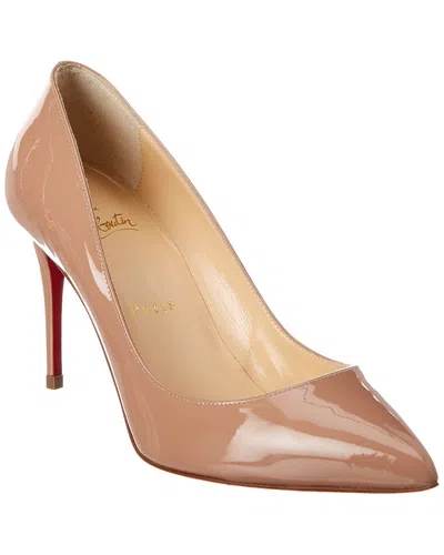Christian Louboutin Pigalle Follies 85 Patent Pump In Brown