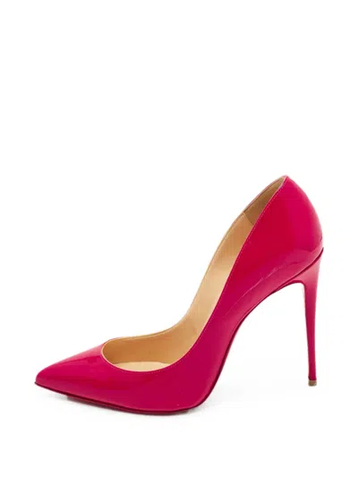 Pre-owned Christian Louboutin Pigalle Follies Pointed-toe Pumps In Pink