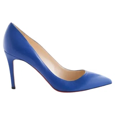 Pre-owned Christian Louboutin Pigalle Leather Pumps - '10s In Blue