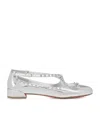Christian Louboutin Pilouta Jane Mary Jane Flat In Silver