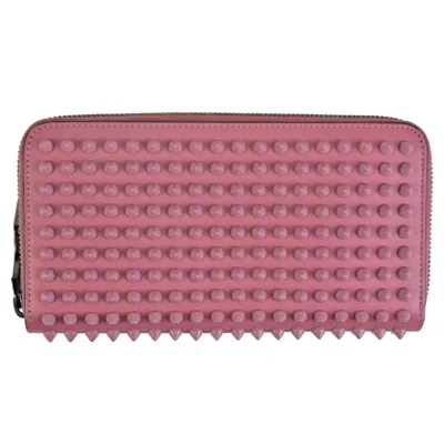 Pre-owned Christian Louboutin Pink Leather Coin Purse/coin Case ()