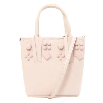 Pre-owned Christian Louboutin Pink Leather Handbag Tote Bag ()