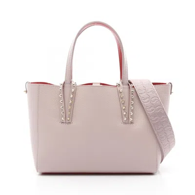 Pre-owned Christian Louboutin Pink Leather Tote Bag ()