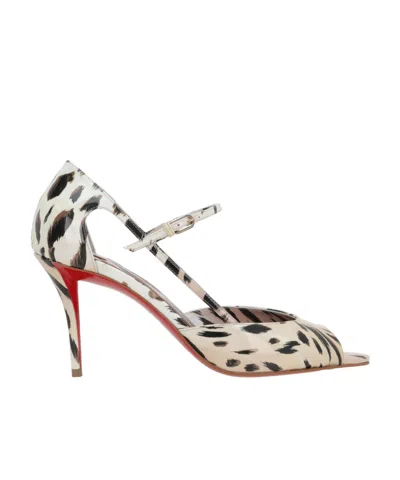 Christian Louboutin Pointed High Heel Sandals In Multi