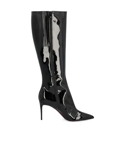Christian Louboutin Pointed-toe Boots In Black