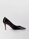 Christian Louboutin Pointed Toe Glossy Finish Pumps
