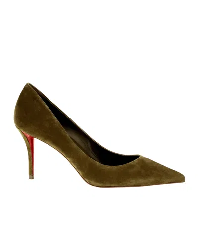 Christian Louboutin Pointed-toe High Heels In Brown