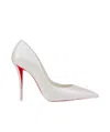 Christian Louboutin Pointed Toe High Heels In White