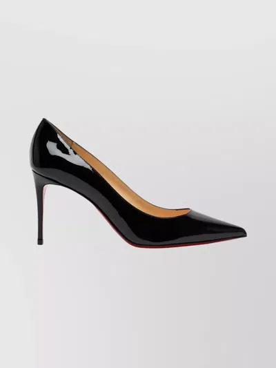 CHRISTIAN LOUBOUTIN POINTED TOE PATENT FINISH PUMPS