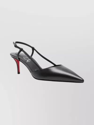 CHRISTIAN LOUBOUTIN POINTED TOE SLING BACK STILETTO PUMPS