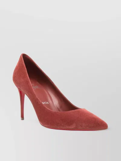 Christian Louboutin Pointed Toe Stiletto Heel Pumps In Red