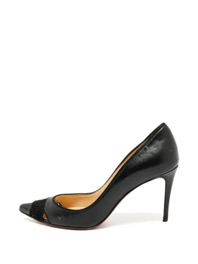 Pre-owned Christian Louboutin Pointed-toe Heeled Pumps In Black