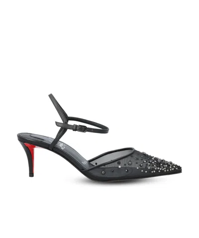 Christian Louboutin Pointed-toe High-heeled Sandals In Black