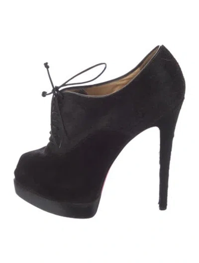 Pre-owned Christian Louboutin Ponyhair Pumps In Black
