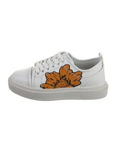Pre-owned Christian Louboutin Printed Sneakers In White
