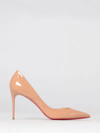 Christian Louboutin Pump Woman Color Beige In Burgundy
