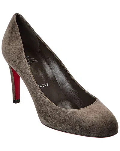 Christian Louboutin Pumppie 85 Suede Pump In Brown