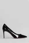 Christian Louboutin 85mm Sporty Kate Patent Leather Pumps In Black