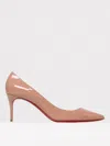 Christian Louboutin Miss Z Patent Red Sole Pumps In Nude
