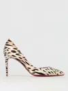 Christian Louboutin Iriza 85 Cheetah-print Satin Pumps In Pink