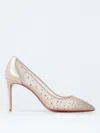 Christian Louboutin Womens Version Light Silk Follies Strass 85 Rete Suede Lame Versio 1.5