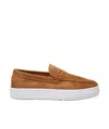 Christian Louboutin Paqueboat Suede Platform Sneaker In Brown