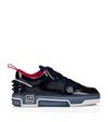 Christian Louboutin Mens Zaffiro Astroloubi Leather Trainers In Blue