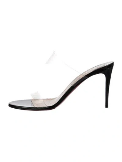 Pre-owned Christian Louboutin Pvc Slides In Multi