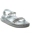 Christian Louboutin Pyrabizz Leather Sandal In Gray