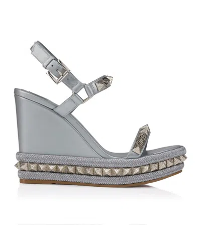 Christian Louboutin Pyraclou In Gray
