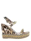 Christian Louboutin 'pyraclou' Sandals In Neutral