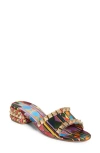 Christian Louboutin Pyramule Slide Sandal In Multi