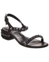 Christian Louboutin Pyrasand 30 Leather Sandals In Black