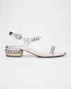 Christian Louboutin Sandal Pyrasand 30 In Metallic