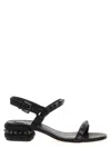 Christian Louboutin Pyrasand 30 Leather Sandals In Black