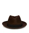 Christian Louboutin Rabbit Fur Fedora Hat In Red