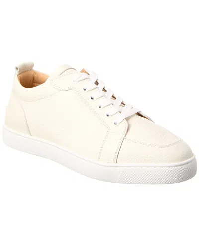 Christian Louboutin Rantulow Leather Sneaker In Neutral