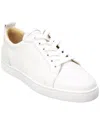 Christian Louboutin Rantulow Full-grain Leather Sneakers In White