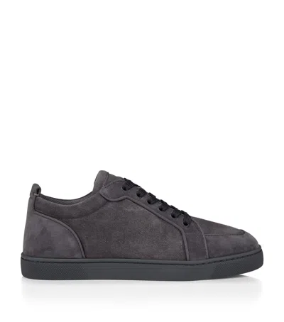 Christian Louboutin Rantulow Orlato Velour Sneakers In Black