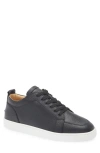 Christian Louboutin Rantulow Leather-trimmed Mesh Sneakers In Black