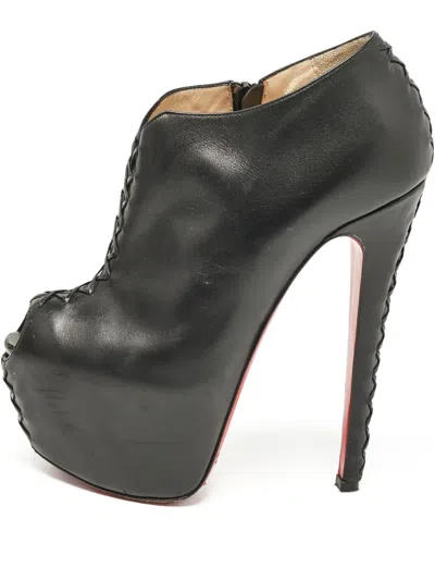 Pre-owned Christian Louboutin Recouzetta Platform Boots