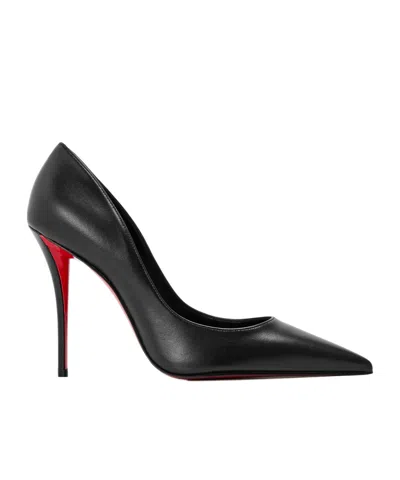 Christian Louboutin Red Sole Pointed Toe Stiletto Court Shoes In Black