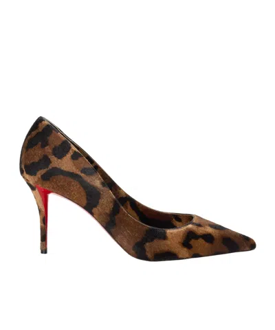 Christian Louboutin Red Sole Stiletto Court Shoes In Black
