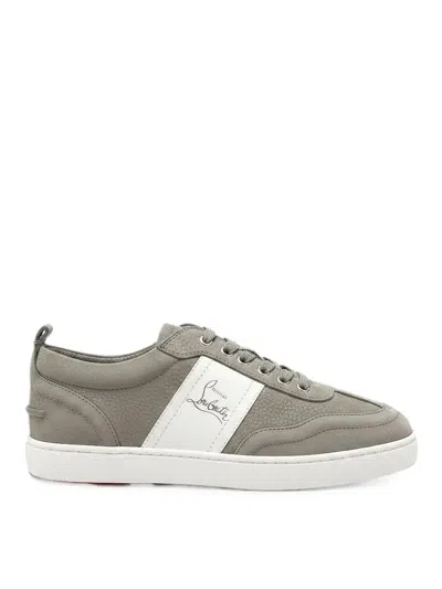 Christian Louboutin Retero Flat Nubuck Graine Ds/calf In Gray
