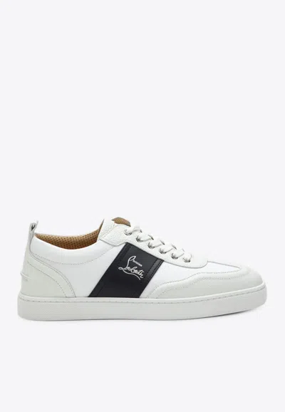 Christian Louboutin Retero Leather Low-top Sneakers In White