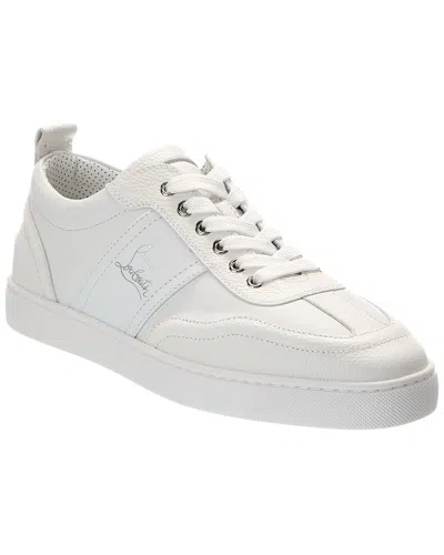 Christian Louboutin Retero Leather Sneaker In White