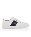 Christian Louboutin Retero Leather And Canvas Sneakers