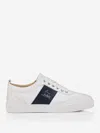 Christian Louboutin Retero Leather And Canvas Sneakers