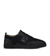 Christian Louboutin Retero Full-grain Leather-trimmed Canvas Sneakers